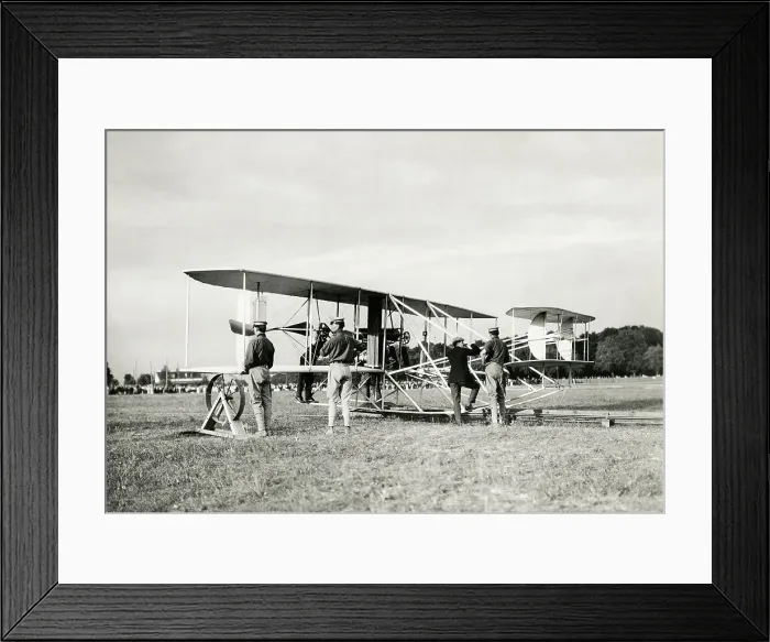 Framed Print : Orville Wright Test Struts on Airplane Framed Print : Orville Wright Test Struts on Airplane