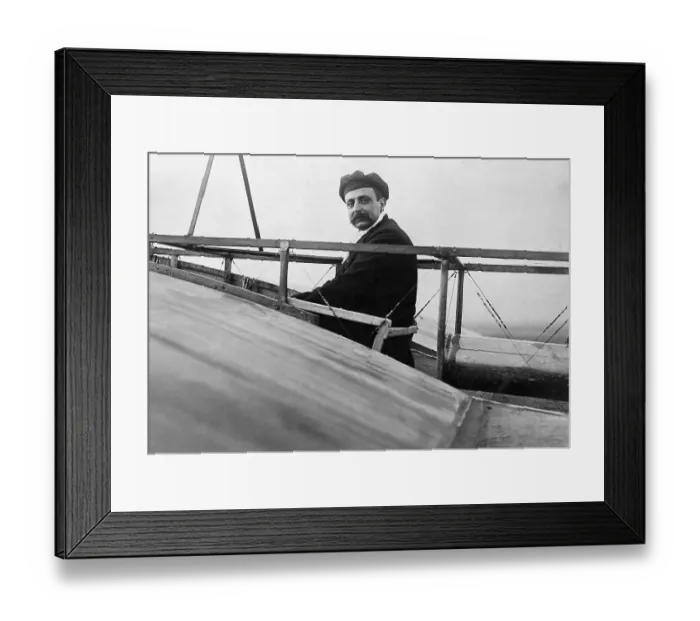 Framed Print : Aviator Louis Bleriot Aboard Plane Framed Print : Aviator Louis Bleriot Aboard Plane