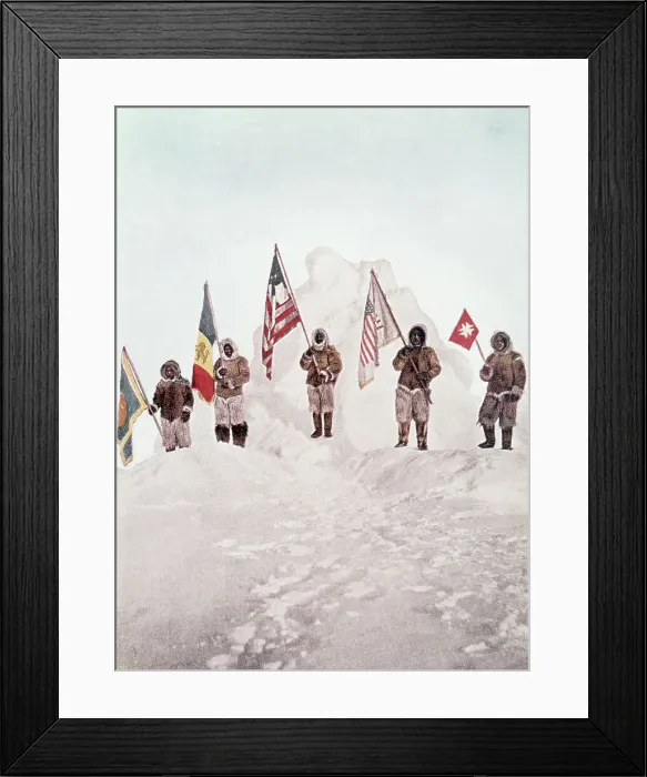 Framed Print : Robert Peary's North Pole Expedition Framed Print : Robert Peary's North Pole Expedition