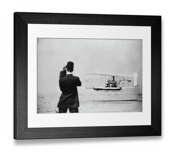 Framed Print : Wright Brothers Test Flight Framed Print : Wright Brothers Test Flight
