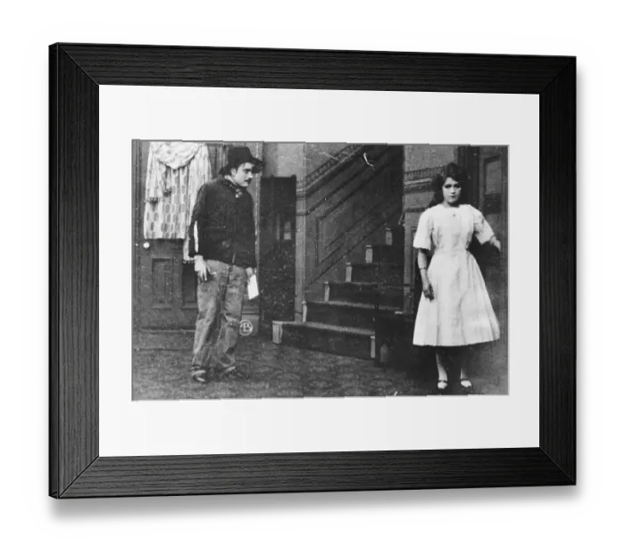 Framed Print : Mary Pickford in The Lonely Villa Framed Print : Mary Pickford in The Lonely Villa