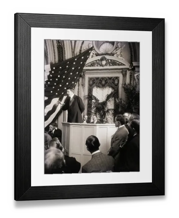 Framed Print : William Randolph Hearst Campaigning For Mayor