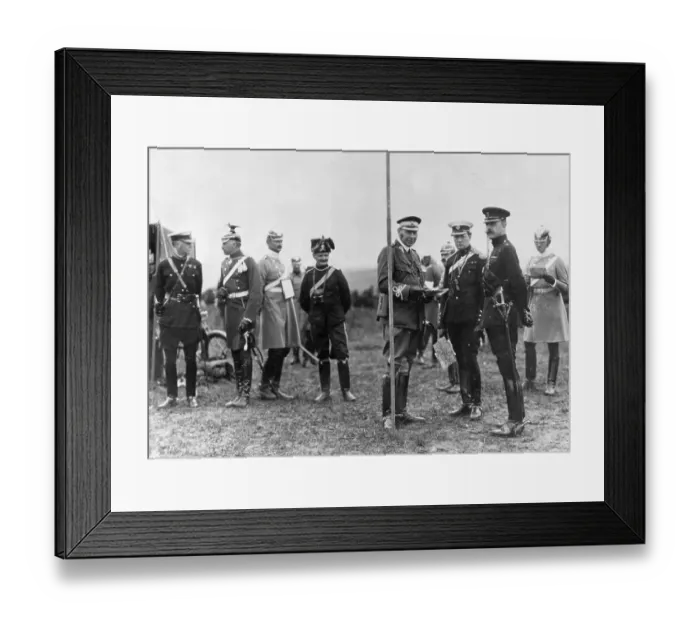 Framed Print : Winston Churchill, General von Mackensen, and Others Framed Print : Winston Churchill, General von Mackensen, and Others