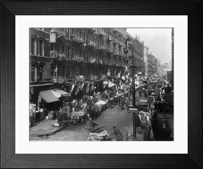 Framed Print : New York Ghetto On Rivington Street Framed Print : New York Ghetto On Rivington Street