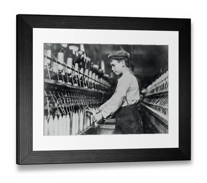 Framed Print : Child Labor in Southern Cotton Mill Framed Print : Child Labor in Southern Cotton Mill