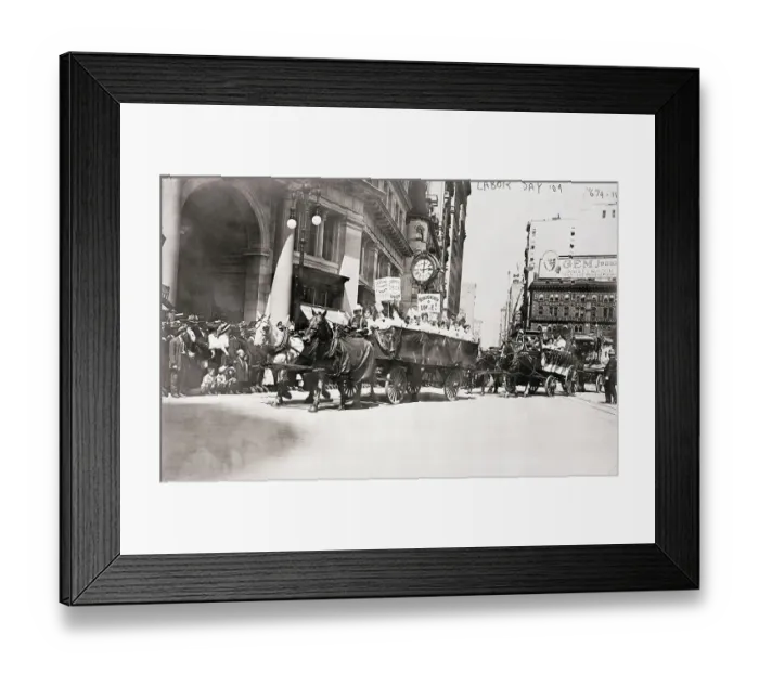 Framed Print : ILGWU Members in Labor Day Parade Framed Print : ILGWU Members in Labor Day Parade