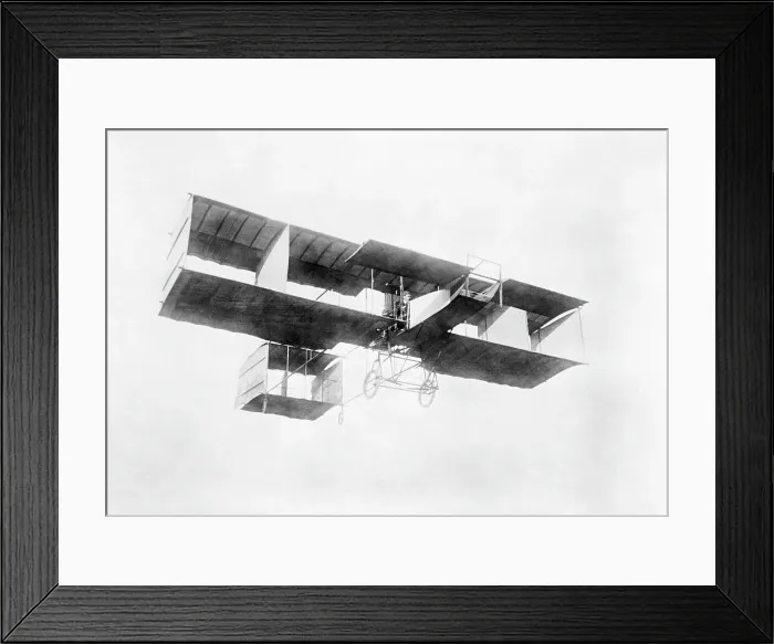 Framed Print : Leon Delagrange Airplane Breaks World Record Framed Print : Leon Delagrange Airplane Breaks World Record