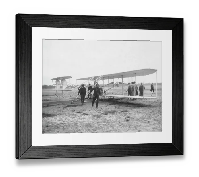 Framed Print : View of Wright Brothers Plane
