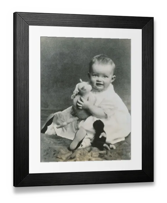 Framed Print : Bette Davis at Five Months of Age Framed Print : Bette Davis at Five Months of Age