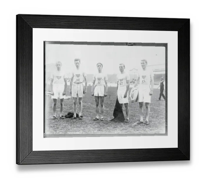 Framed Print : American Track and Field Team at 1908 Olympics Framed Print : American Track and Field Team at 1908 Olympics