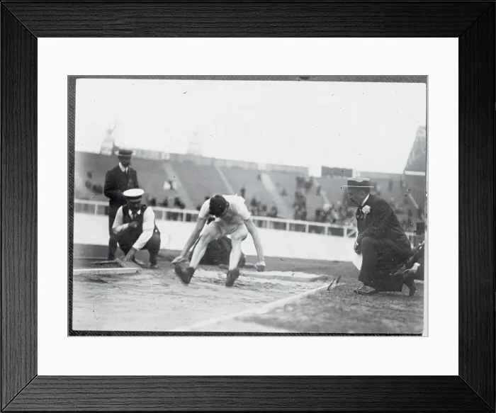 Framed Print : Ray Ewry Performing Broad Jump Framed Print : Ray Ewry Performing Broad Jump