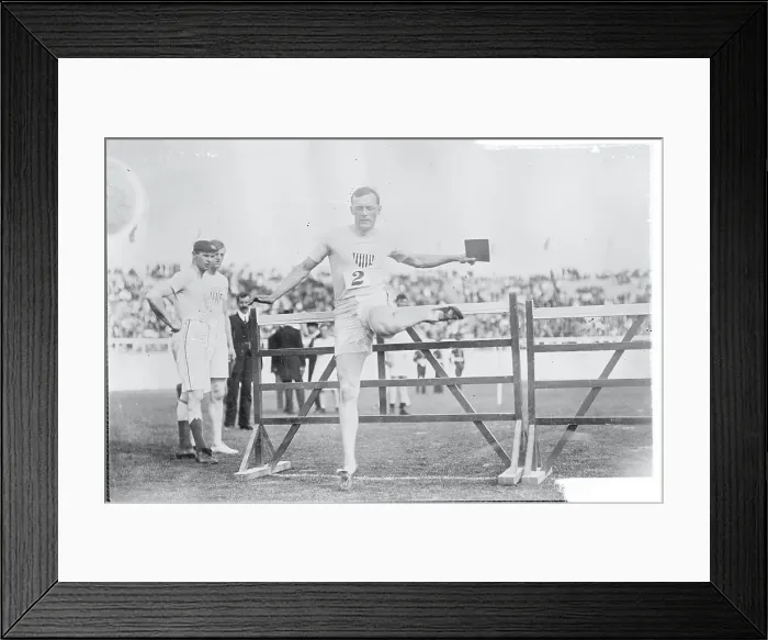 Framed Print : Forrest Simpson Jumping Hurdle Framed Print : Forrest Simpson Jumping Hurdle