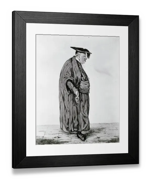 Framed Print : The Oxford Don; Engraving Framed Print : The Oxford Don; Engraving