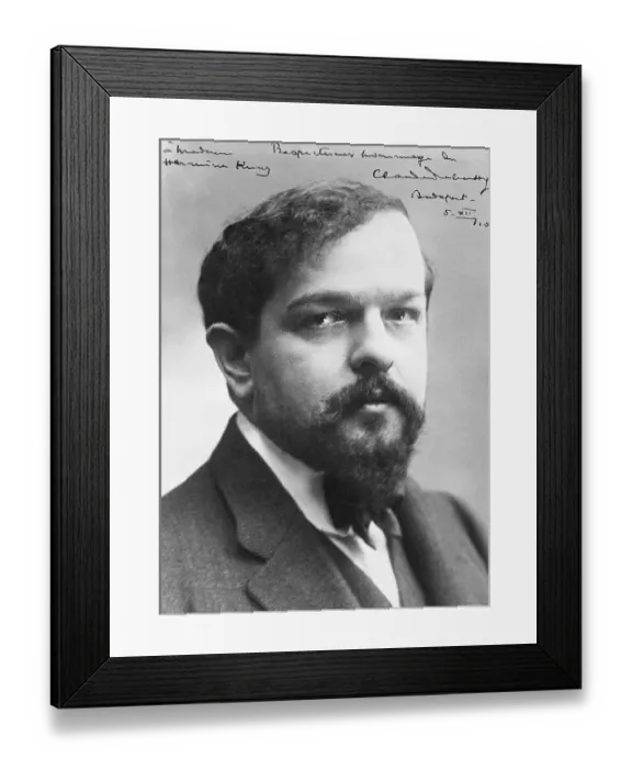Framed Print : French Composer Claude Debussy