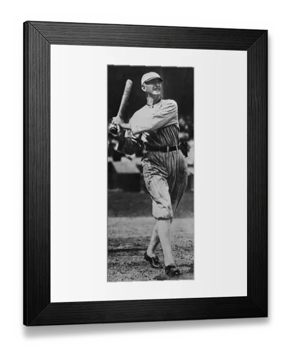 Framed Print : Joe Jackson Batting Framed Print : Joe Jackson Batting