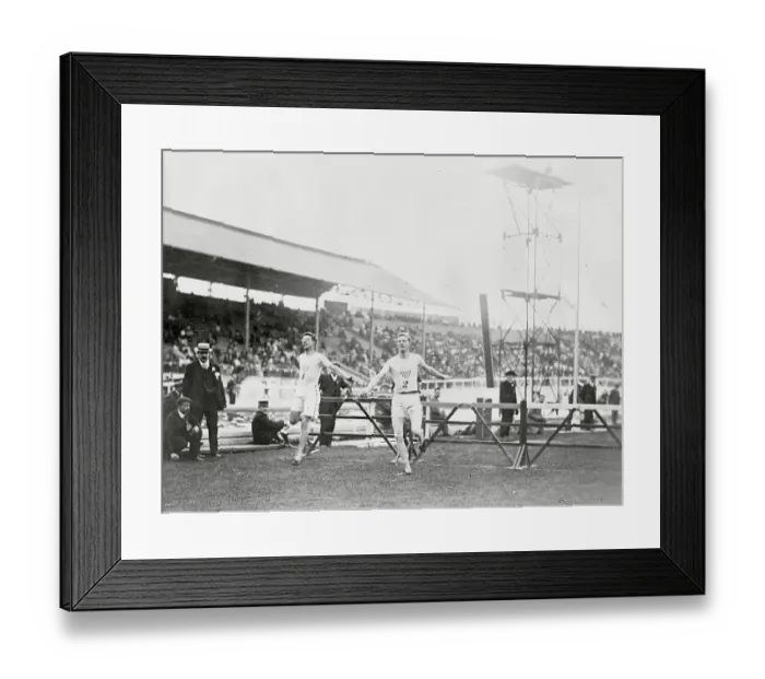 Framed Print : Olympians Finishing Hurdles Framed Print : Olympians Finishing Hurdles