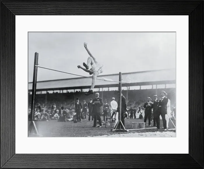 Framed Print : H.F. Porter Jumping High Bar Framed Print : H.F. Porter Jumping High Bar