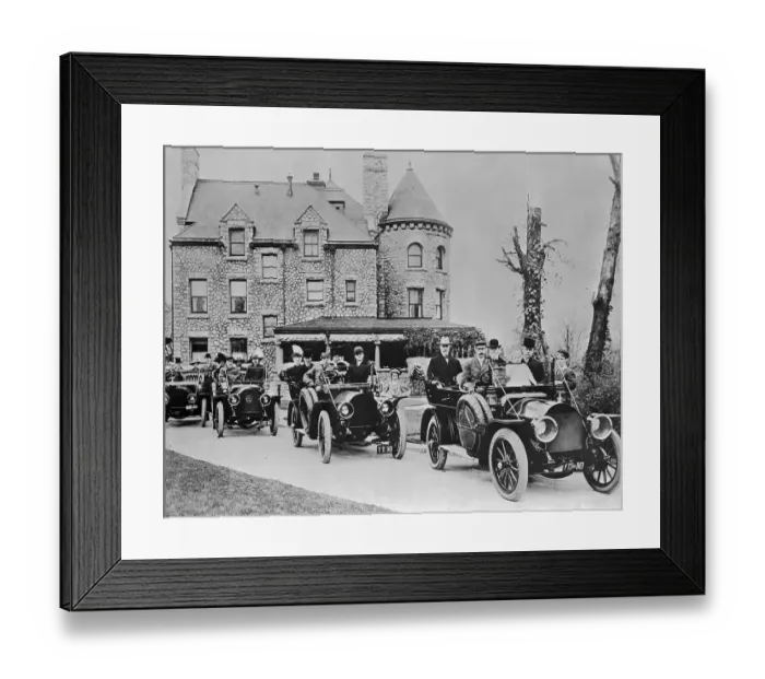 Framed Print : Charles Fairbanks with J.M. Studebaker and Others