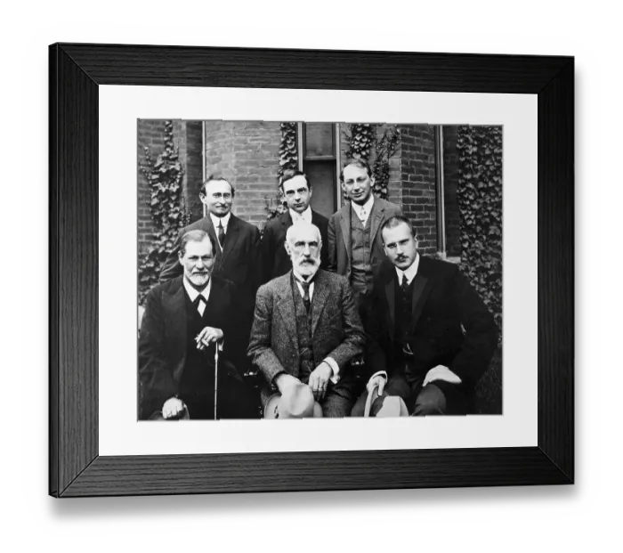 Framed Print : Famous Psychiatrists at Clark College Framed Print : Famous Psychiatrists at Clark College