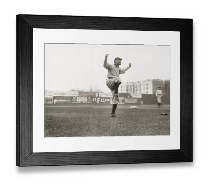 Framed Print : Baseball Player Hugh Jennings Anxiously Gesturing Framed Print : Baseball Player Hugh Jennings Anxiously Gesturing