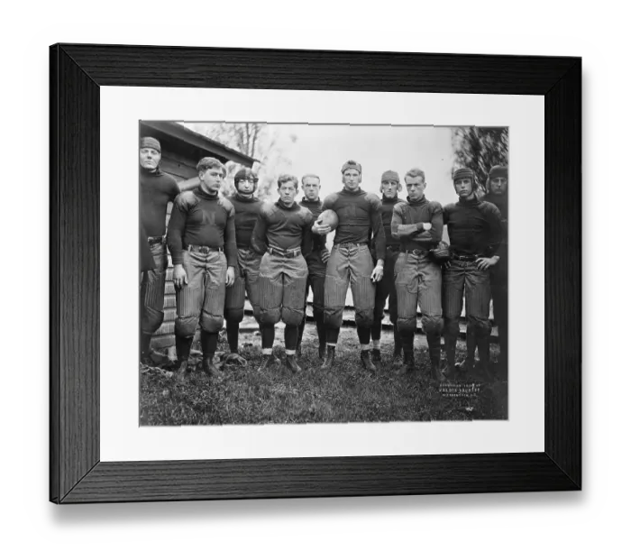Framed Print : Football Team In Typical Pose Framed Print : Football Team In Typical Pose