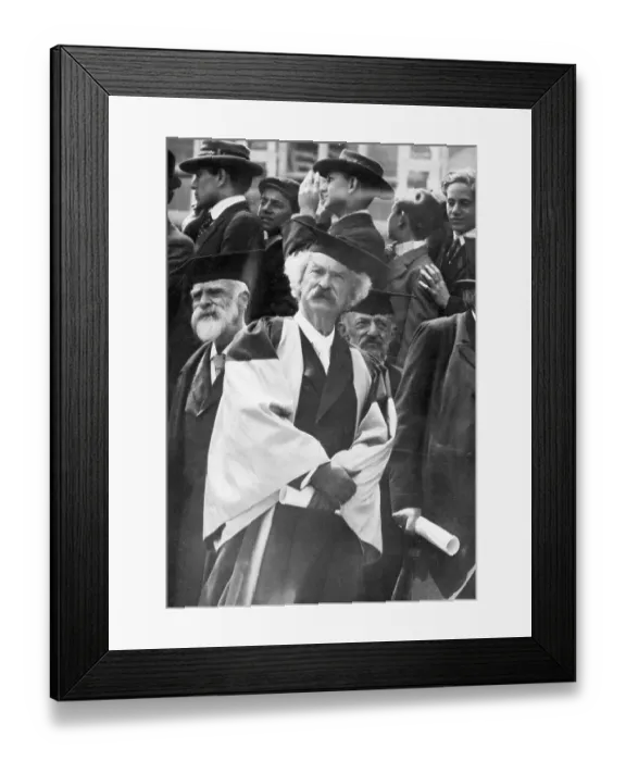Framed Print : Mark Twain Receiving Honorary Degree from Oxford Framed Print : Mark Twain Receiving Honorary Degree from Oxford