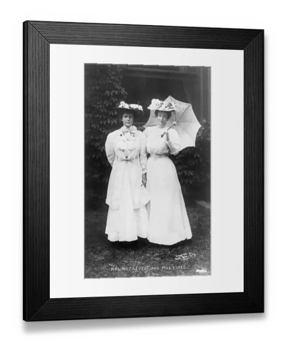 Framed Print : Ethel Roosevelt and Edith Roosevelt Framed Print : Ethel Roosevelt and Edith Roosevelt