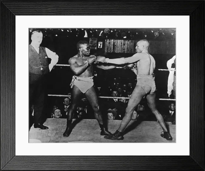 Framed Print : Joe Gans And Joe Walcod Square Off / Ring Framed Print : Joe Gans And Joe Walcod Square Off / Ring