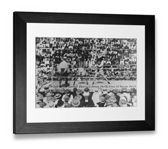 Framed Print : Joe Gans and Battling Nelson 1906 Framed Print : Joe Gans and Battling Nelson 1906