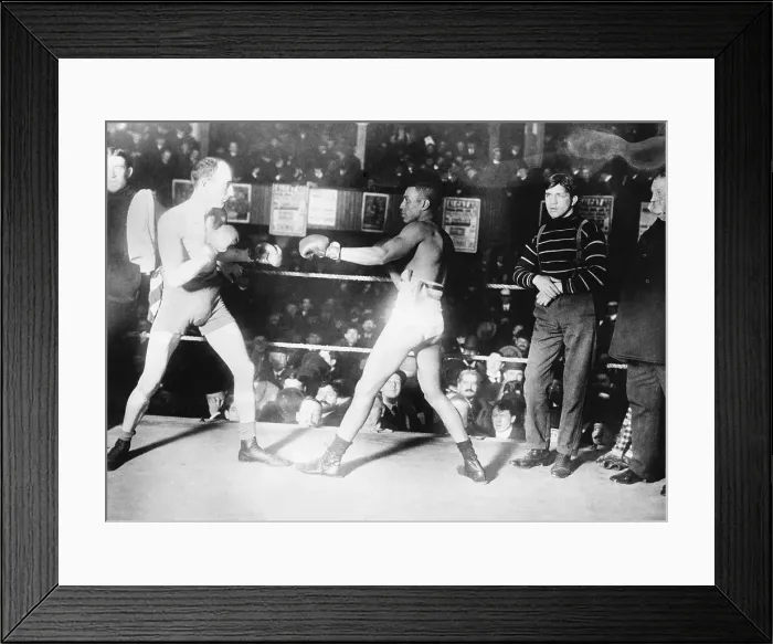 Framed Print : Action Mike Sullivan Fighting Joe Gans Framed Print : Action Mike Sullivan Fighting Joe Gans