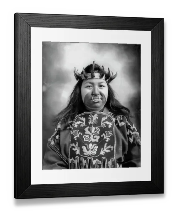 Framed Print : Kaw-Claa, Tlingit Woman Framed Print : Kaw-Claa, Tlingit Woman