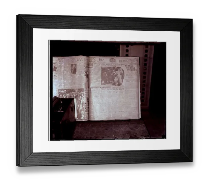 Framed Print : Newspaper Front Page on Evelyn Nesbit Thaw