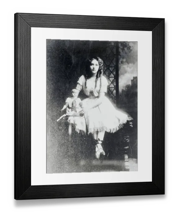 Framed Print : Young Actress Mary Pickford Posing with Doll Framed Print : Young Actress Mary Pickford Posing with Doll