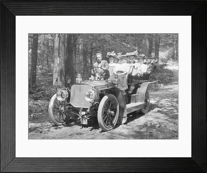 Framed Print : 1906 Panhard Automobile on Dirt Road Framed Print : 1906 Panhard Automobile on Dirt Road