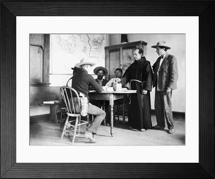 Framed Print : Priest Voting in Arizona Elections, 1906 Framed Print : Priest Voting in Arizona Elections, 1906