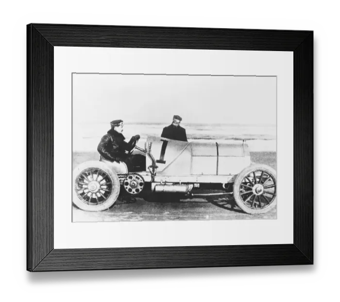 Framed Print : William Vanderbilt in Racing Car Framed Print : William Vanderbilt in Racing Car