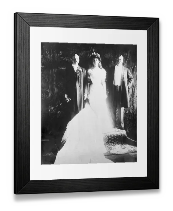 Framed Print : Alice Roosevelt and Nicholas Longworth on Wedding Day
