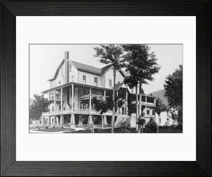 Framed Print : Glenmore Hotel in New York State Framed Print : Glenmore Hotel in New York State