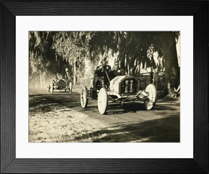 Framed Print : Competitors in 1906 Vanderbilt Cup Auto Race Framed Print : Competitors in 1906 Vanderbilt Cup Auto Race