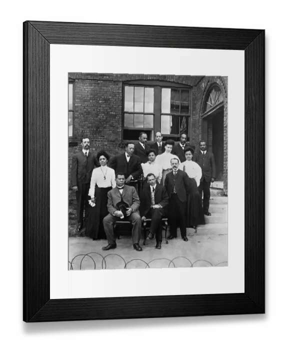 Framed Print : Booker T. Washington With Associates