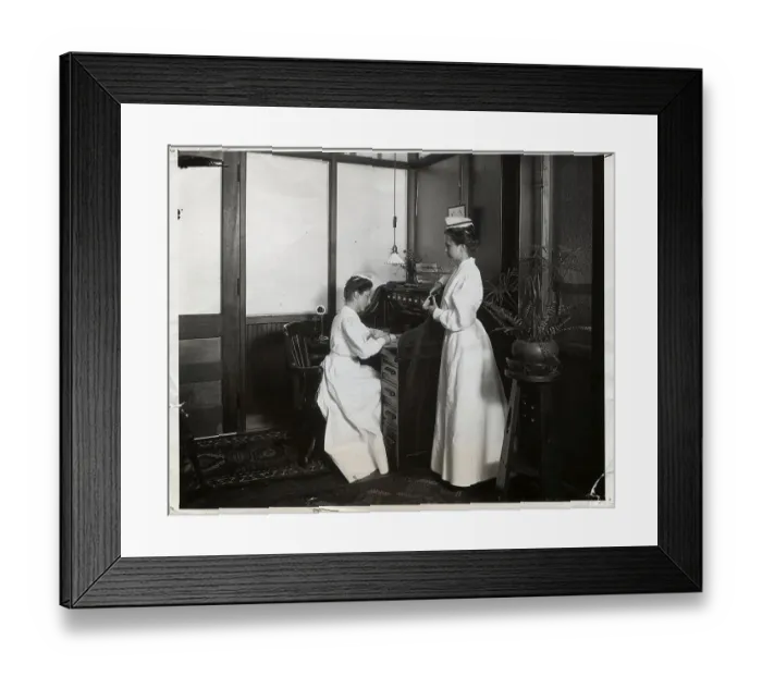 Framed Print : Nurses Working at National Cash Register Company Framed Print : Nurses Working at National Cash Register Company