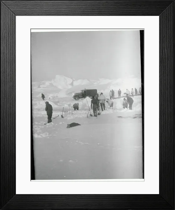Framed Print : Byrd Exploration Team at Antarctica