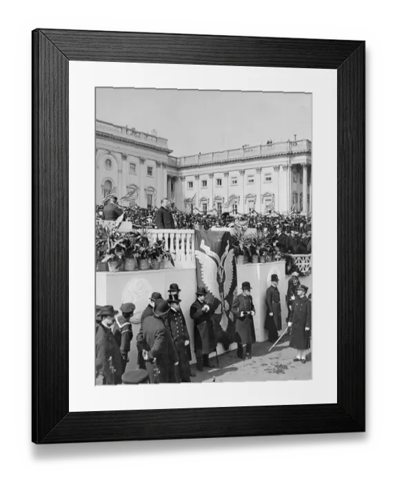 Framed Print : Theodore Roosevelt At Inaugural Address