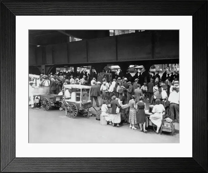 Framed Print : Williamsburg Bridge Flea Market Framed Print : Williamsburg Bridge Flea Market