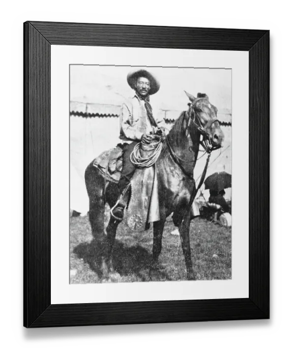 Framed Print : Rodeo Star Bill Pickett Framed Print : Rodeo Star Bill Pickett