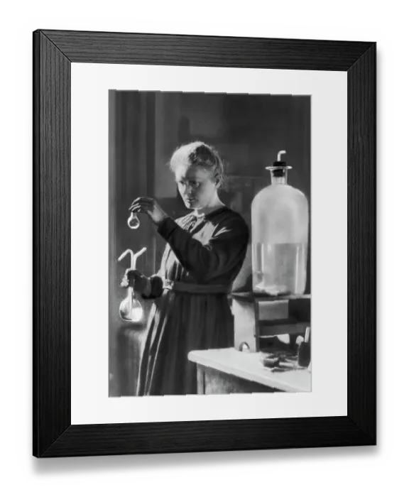 Framed Print : Marie Curie In Laboratory Framed Print : Marie Curie In Laboratory
