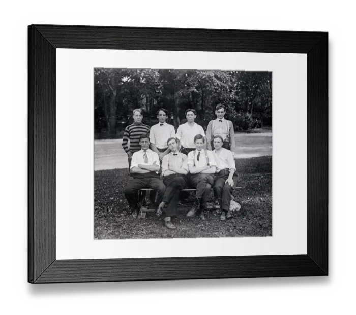 Framed Print : Knute Rockne with Tennis Group Framed Print : Knute Rockne with Tennis Group