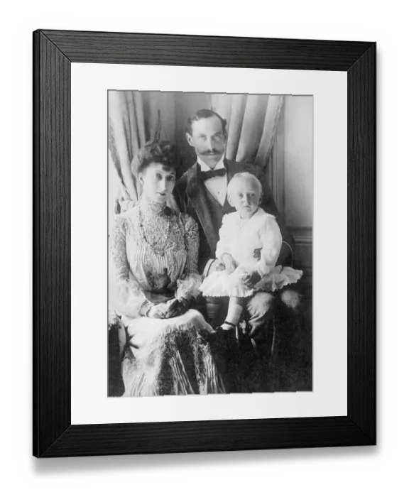 Framed Print : Portrait of Norway Royals Framed Print : Portrait of Norway Royals