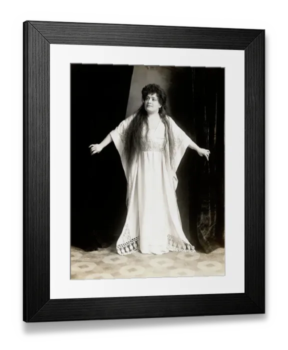 Framed Print : Luisa Tetrazzini Wearing White Robe Framed Print : Luisa Tetrazzini Wearing White Robe