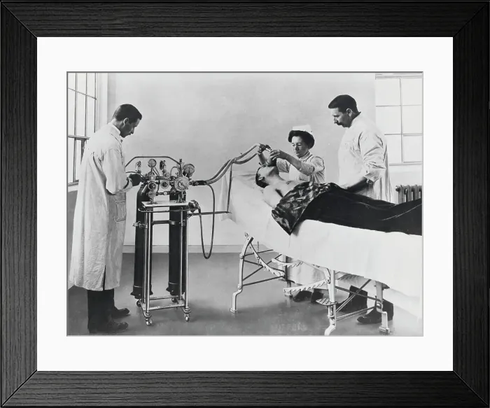 Framed Print : Patient Receiving Anesthesia Framed Print : Patient Receiving Anesthesia